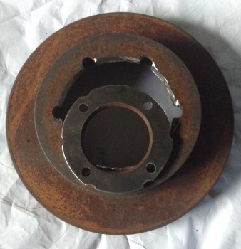 Outlet flange rotor.jpg (169.86 KiB) Viewed 11027 times Not used for stopping anymore, this brake rotor at least helped keep me going today.
