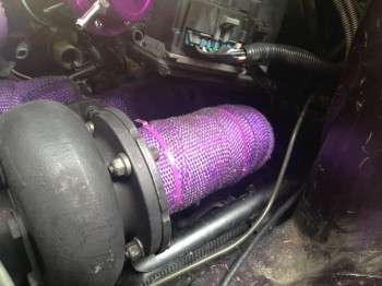 T-04 & Wrapped DP2a.jpg (122.58 KiB) Viewed 8556 times Ugh, I'm still going to have to deal with the heater-core supply hoses. I'll probably use that quick connect there, but I would rather ditch it for a straight hose nipple.