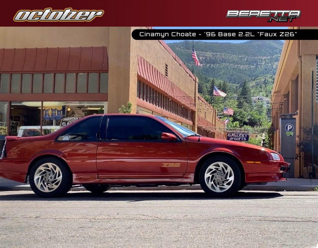 Cinamyn Choate's cayenne red 1996 Base 2.2L "Faux Z26"