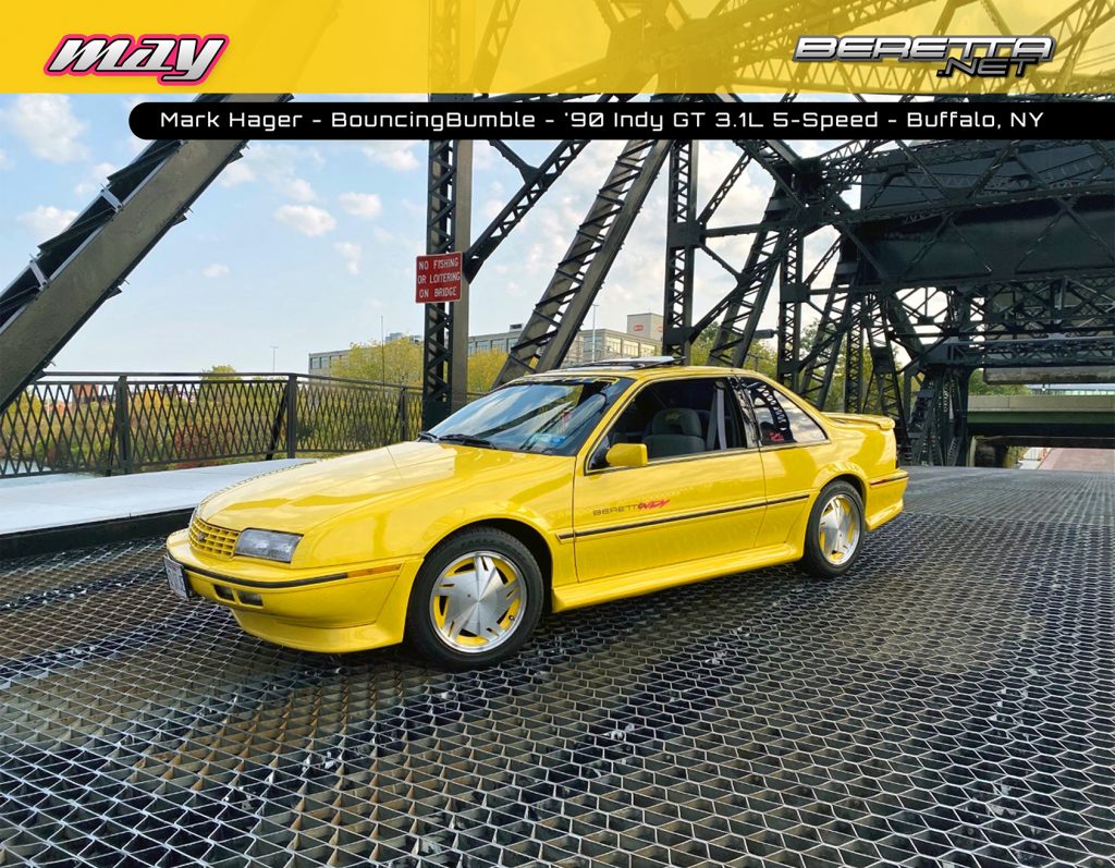 Mark Hager's 1990 Yellow Beretta Indy
