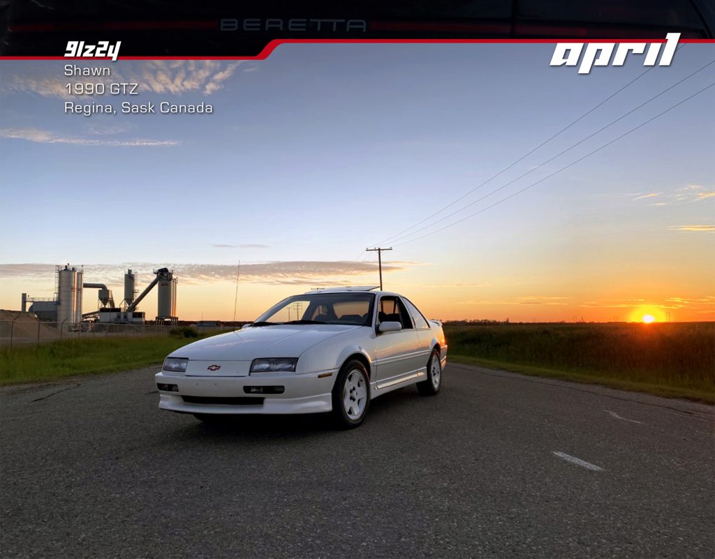 Calendar photo of Shawn's 1990 GTZ