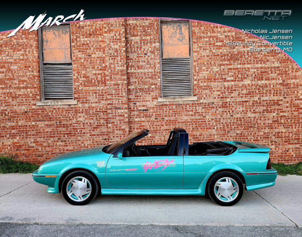 Nicholas Jensen's 1990 Beretta Indy Pace Car Convertible