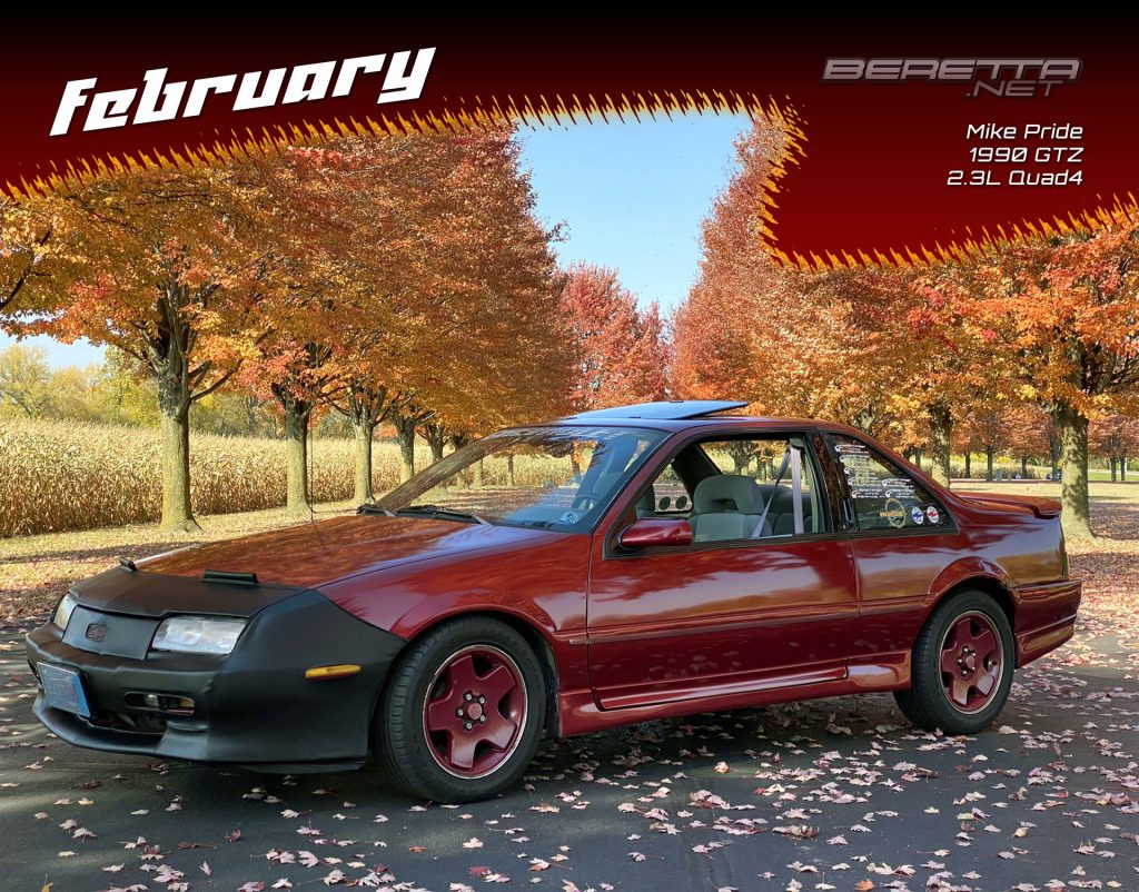 February 2024 Beretta.net Car of the Month - Mike Pride's 1990 Garnet GTZ