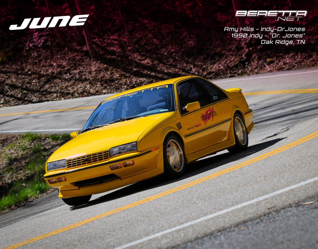 Amy Hills' 1990 Yellow Indy Pace Car - "Dr. Jones"