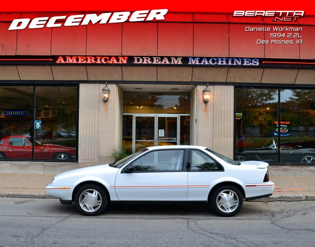 Danielle Workman's 1994 2.2L White Beretta